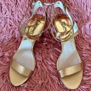 Michael Michael Kors Gold Heels Shoe